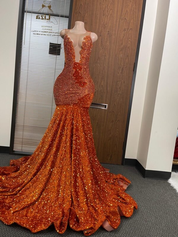 Queenie Orange Dress