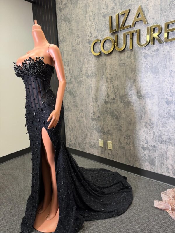 Nayla black corset dress