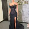 nayla003 Nayla black corset dress