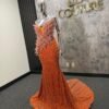 Nikki orange sugar dress