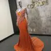 Nikki orange sugar dress
