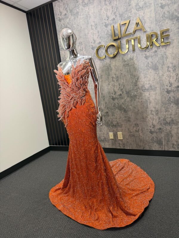 Nikki orange sugar dress