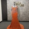 Nikki orange sugar dress