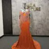 Nikki orange sugar dress