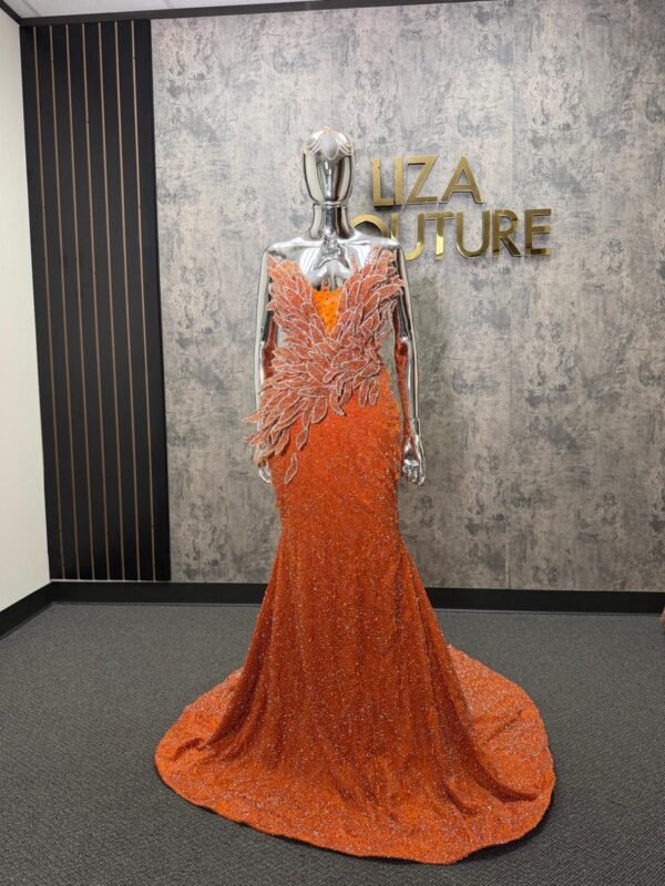 Nikki orange sugar dress