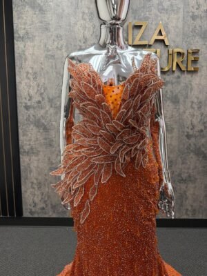 Nikki orange sugar dress