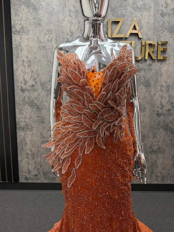 Nikki orange sugar dress