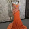 Nikki orange sugar dress