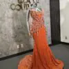 Nikki orange sugar dress