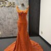 ricki001 Rikki orange sugar dress