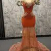 Vikki orange sugar dress