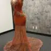 Vikki orange sugar dress