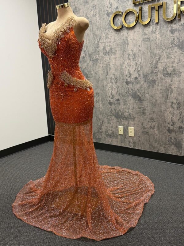 vikki002 Vikki orange sugar dress